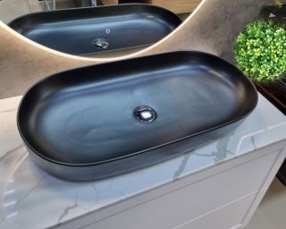 Раковина-чаша CeramaLux 78327MB черная 81 см